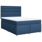 vidaXL Giroletto a Molle con Materasso Blu 140x200 cm in Tessuto vidaXL Giroletto a Molle con Materasso Blu 140x200 cm in Tessuto