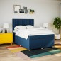 vidaXL Giroletto a Molle con Materasso Blu 140x200 cm in Tessuto vidaXL Giroletto a Molle con Materasso Blu 140x200 cm in Tessuto