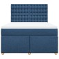 vidaXL Giroletto a Molle con Materasso Blu 140x200 cm in Tessuto vidaXL Giroletto a Molle con Materasso Blu 140x200 cm in Tessuto