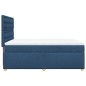 vidaXL Giroletto a Molle con Materasso Blu 140x200 cm in Tessuto vidaXL Giroletto a Molle con Materasso Blu 140x200 cm in Tessuto