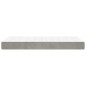 Materasso a Molle Grigio Chiaro 90x200x20 cm in Velluto Materasso a Molle Grigio Chiaro 90x200x20 cm in Velluto