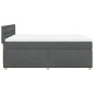 vidaXL Giroletto a Molle con Materasso Grigio Scuro 160x200 cm Tessuto vidaXL Giroletto a Molle con Materasso Grigio Scuro 160x200 cm Tessuto