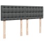vidaXL Giroletto a Molle con Materasso Grigio Scuro 160x200 cm Tessuto vidaXL Giroletto a Molle con Materasso Grigio Scuro 160x200 cm Tessuto
