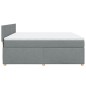 vidaXL Giroletto a Molle con Materasso Grigio Chiaro180x200 cm Tessuto vidaXL Giroletto a Molle con Materasso Grigio Chiaro180x200 cm Tessuto