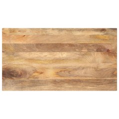 vidaXL Piano per Tavolo 100x60x2,5cm Rettangolare Legno Massello Mango