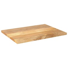 vidaXL Piano per Tavolo 80x70x3,8 cm Rettangolare Legno Massello Mango