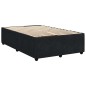 vidaXL Giroletto a Molle con Materasso Nero 120x190 cm in Velluto