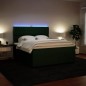 vidaXL Giroletto a Molle con Materasso Verde Scuro 180x200 cm Velluto vidaXL Giroletto a Molle con Materasso Verde Scuro 180x200 cm Velluto