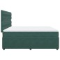 vidaXL Giroletto a Molle con Materasso Verde Scuro 180x200 cm Velluto vidaXL Giroletto a Molle con Materasso Verde Scuro 180x200 cm Velluto