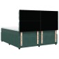 vidaXL Giroletto a Molle con Materasso Verde Scuro 180x200 cm Velluto vidaXL Giroletto a Molle con Materasso Verde Scuro 180x200 cm Velluto