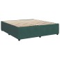 vidaXL Giroletto a Molle con Materasso Verde Scuro 180x200 cm Velluto vidaXL Giroletto a Molle con Materasso Verde Scuro 180x200 cm Velluto
