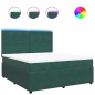 vidaXL Giroletto a Molle con Materasso Verde Scuro 180x200 cm Velluto vidaXL Giroletto a Molle con Materasso Verde Scuro 180x200 cm Velluto