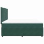 vidaXL Giroletto a Molle con Materasso Verde Scuro 180x200 cm Velluto vidaXL Giroletto a Molle con Materasso Verde Scuro 180x200 cm Velluto