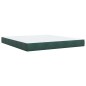 vidaXL Giroletto a Molle con Materasso Verde Scuro 180x200 cm Velluto vidaXL Giroletto a Molle con Materasso Verde Scuro 180x200 cm Velluto