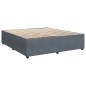 vidaXL Giroletto a Molle con Materasso Grigio Scuro 180x200 cm Velluto