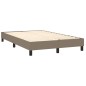vidaXL Letto a Molle con Materasso e LED Tortora 120x190 cm in Tessuto vidaXL Letto a Molle con Materasso e LED Tortora 120x190 cm in Tessuto