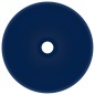 Lavandino Lusso Rotondo Blu Scuro Opaco 32,5x14 cm in Ceramica Lavandino Lusso Rotondo Blu Scuro Opaco 32,5x14 cm in Ceramica