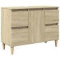 vidaXL Mobile Lavabo Rovere Sonoma 80x33x60 cm in Legno Multistrato vidaXL Mobile Lavabo Rovere Sonoma 80x33x60 cm in Legno Multistrato