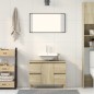 vidaXL Mobile Lavabo Rovere Sonoma 80x33x60 cm in Legno Multistrato vidaXL Mobile Lavabo Rovere Sonoma 80x33x60 cm in Legno Multistrato