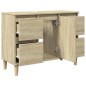 vidaXL Mobile Lavabo Rovere Sonoma 80x33x60 cm in Legno Multistrato vidaXL Mobile Lavabo Rovere Sonoma 80x33x60 cm in Legno Multistrato