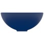 Lavandino Lusso Rotondo Blu Scuro Opaco 32,5x14 cm in Ceramica Lavandino Lusso Rotondo Blu Scuro Opaco 32,5x14 cm in Ceramica