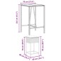 vidaXL Set Bar da Giardino 5 pz con Cuscini in Polyrattan Nero