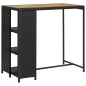 vidaXL Set Bar da Giardino 3 pz con Cuscini in Polyrattan Nero vidaXL Set Bar da Giardino 3 pz con Cuscini in Polyrattan Nero