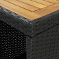 vidaXL Set Bar da Giardino 3 pz con Cuscini in Polyrattan Nero vidaXL Set Bar da Giardino 3 pz con Cuscini in Polyrattan Nero