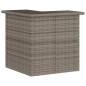 vidaXL Set Bar da Giardino 5 pz con Cuscini in Polyrattan Grigio vidaXL Set Bar da Giardino 5 pz con Cuscini in Polyrattan Grigio