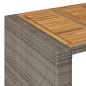 vidaXL Set Bar da Giardino 7 pz con Cuscini in Polyrattan Grigio