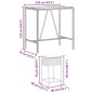 vidaXL Set Bar da Giardino 5 pz con Cuscini in Polyrattan Grigio vidaXL Set Bar da Giardino 5 pz con Cuscini in Polyrattan Grigio