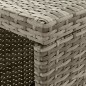 vidaXL Set Bar da Giardino 3pz con Cuscini Grigio in Polyrattan vidaXL Set Bar da Giardino 3pz con Cuscini Grigio in Polyrattan