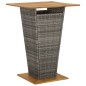 vidaXL Set Bar da Giardino 3pz con Cuscini Grigio in Polyrattan vidaXL Set Bar da Giardino 3pz con Cuscini Grigio in Polyrattan