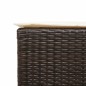 vidaXL Set Bar da Giardino 3 pz con Cuscini in Polyrattan Marrone vidaXL Set Bar da Giardino 3 pz con Cuscini in Polyrattan Marrone