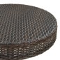 vidaXL Set Bar da Giardino 3 pz con Cuscini in Polyrattan Marrone vidaXL Set Bar da Giardino 3 pz con Cuscini in Polyrattan Marrone