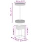 vidaXL Set Bar da Giardino 3 pz con Cuscini in Polyrattan Marrone vidaXL Set Bar da Giardino 3 pz con Cuscini in Polyrattan Marrone