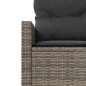 vidaXL Set Divani da Giardino Semicircolare 2 pz in Polyrattan Grigio vidaXL Set Divani da Giardino Semicircolare 2 pz in Polyrattan Grigio