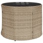 vidaXL Set Divani da Giardino Semicircolare 3 pz in Polyrattan Beige vidaXL Set Divani da Giardino Semicircolare 3 pz in Polyrattan Beige