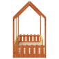 vidaXL Giroletto Casetta Bambini Marrone Cera 80x200 cm Massello Pino vidaXL Giroletto Casetta Bambini Marrone Cera 80x200 cm Massello Pino