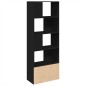 vidaXL Libreria Nera 70x36x189 cm in Legno Multistrato vidaXL Libreria Nera 70x36x189 cm in Legno Multistrato