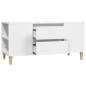 Mobile Porta TV Bianco 102x44,5x50 cm in Legno Multistrato Mobile Porta TV Bianco 102x44,5x50 cm in Legno Multistrato