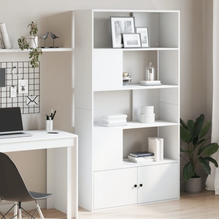 vidaXL Libreria Bianca 100x36x189 cm in Legno Multistrato