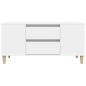 Mobile Porta TV Bianco 102x44,5x50 cm in Legno Multistrato Mobile Porta TV Bianco 102x44,5x50 cm in Legno Multistrato