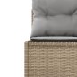 vidaXL Divano Giardino Tavolo e Cuscini Semicircolare Beige Polyrattan vidaXL Divano Giardino Tavolo e Cuscini Semicircolare Beige Polyrattan