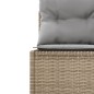 vidaXL Divano da Giardino con Cuscini Circolare Beige in Polyrattan vidaXL Divano da Giardino con Cuscini Circolare Beige in Polyrattan
