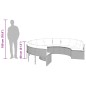 vidaXL Divano da Giardino con Cuscini Circolare Beige in Polyrattan vidaXL Divano da Giardino con Cuscini Circolare Beige in Polyrattan