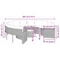 vidaXL Divano Giardino con Tavolo e Cuscini Circolare Beige Polyrattan vidaXL Divano Giardino con Tavolo e Cuscini Circolare Beige Polyrattan