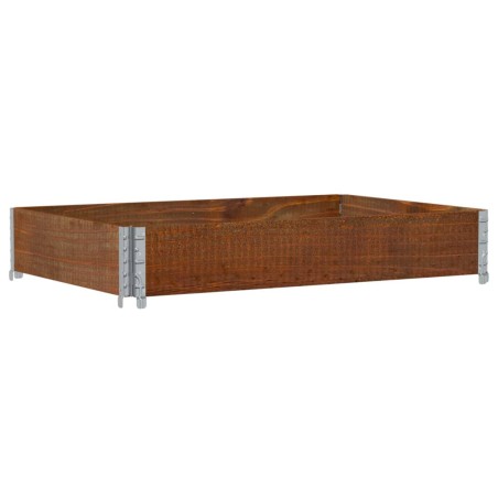 vidaXL Paretale per Pallet Marrone 120x80cm in Legno Massello di Pino