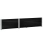 vidaXL Paretali per Pallet 2 pz Neri 120x80cm Legno Massello di Pino vidaXL Paretali per Pallet 2 pz Neri 120x80cm Legno Massello di Pino
