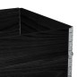 vidaXL Paretali per Pallet 2 pz Neri 120x80cm Legno Massello di Pino vidaXL Paretali per Pallet 2 pz Neri 120x80cm Legno Massello di Pino